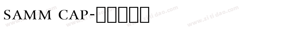 samm cap字体转换